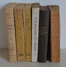 LOTTO STOCK 6 VECCHI LIBRI RELIGIONE CRISTIANESIMO DOTTRINA CRISTIANA