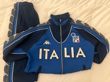 TRACKSUIT TUTA ITALIA CALCIO KAPPA ORIGINALE M euro 2000 - GIACCA e PANTALONE
