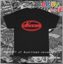 T-shirt uomo Pagani Automobili Modena logo taglia americana S-5XL nuova
