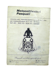 MANUALE MOTOCOLTIVATORE PASQUALI MACCHINA AGRICOLA AGRICOLTURA TRATTORE D'EPOCA