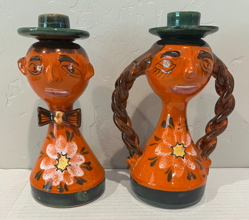 Portacandele vintage ceramica