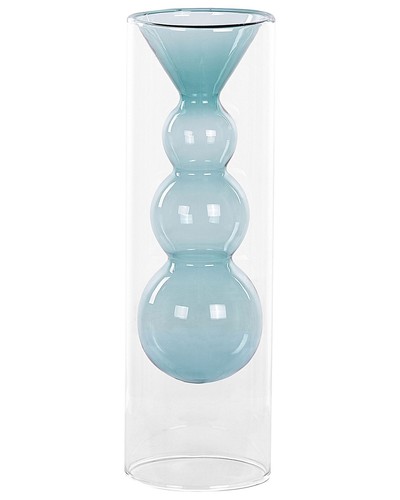 Vaso fiori vetro con - in,