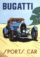 Auto sportiva Bugatti vintage