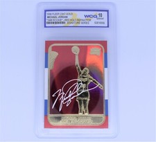 Michael Jordan Autografo Rosso