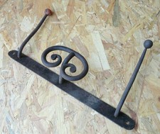 Appendiabiti in ferro battuto a muro parete