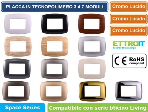 Placche tecnopolimero slim 4 - 3,