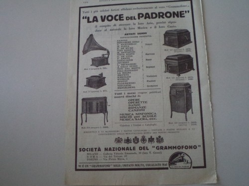 Advertising pubblicità 1925 - advertising,