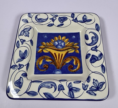 Piatto ceramica dipinto mano - piatto, a