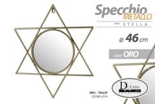 SPECCHIO IN METALLO COLORE ORO