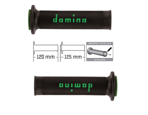 Domino manopole verdi nere - nere, 120