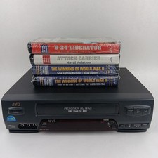 JVC VCR HR-A51U Pro-Cision 19u 4 testine plug & play VHS. 4 documentari nuovi ww2