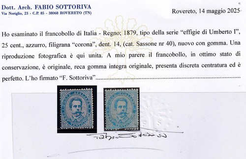 V077 regno italia 25 - regno,
