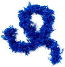 widmann 0369u boa in piume blu cm 180