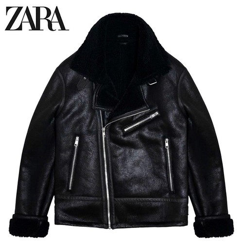 Giacca moto autentica zara - giacca, b-3