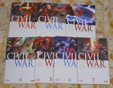 CIVIL WAR 1-7 SERIE COMPLETA ED.PANINI MILLAR McNIVEN PERFETTI RARISSIMI!!