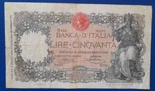 50 LIRE  BUOI  DECRETO 22/01/1919  ( R 2 ) COME DA FOTO NATURALE 