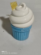 porta bonbon vintage ceramica  a forma di  gelato ice cream cono