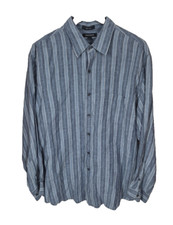 Camicia Brandini uomo XL blu a