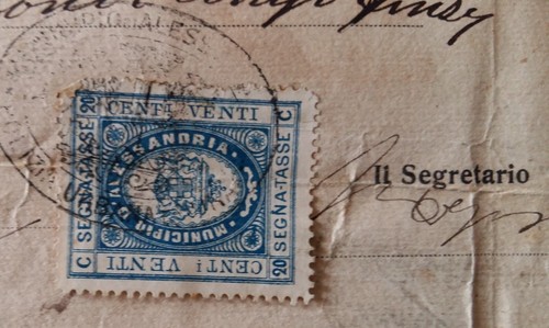 1917 alessandria passaporto - alessandria,