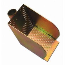 PALA PALETTA FORATA PER PULIZIA TOMBINI GRIGLIE CANALI CANALINE DI SCOLO ACCIAIO