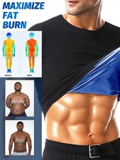 Camicia Sauna Uomo Calore Trappola T-Shirt Swaet Suit Fitness Body Shaper Top Palestra