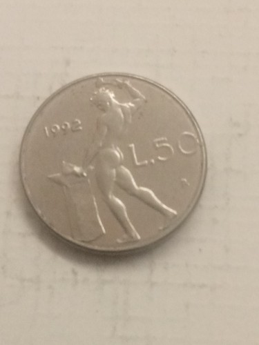 Moneta lire piccola del - 50,