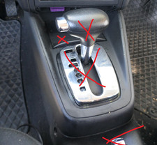 Console centrale VW Golf 4 Bora tunnel centrale per cambio 1J1863201D nera 