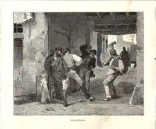 Antique print ROME Il Gioco