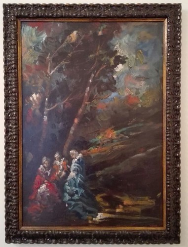 Olio tavola 41x60 anonimo - olio,