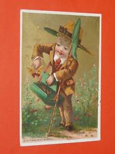 CHROMO 1890-1910 ENFANT CHASSE