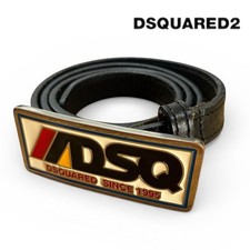 Dsquared2 cintura pelle nera - cintura,