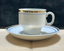 Set tazzine da caffè con sotto tazza vintage anni 70 porcellana 6pz.