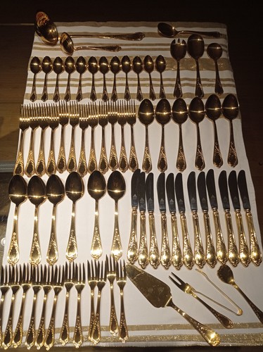 Servizio posate dorate - , oro