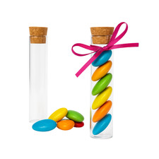 48 PROVETTE IN VETRO 15 CM