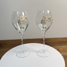 Perrier Jouet Verre Belle Epoque dipinto a mano animone grande champagne set 2