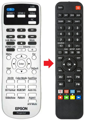 Telecomando adatto per epson - adatto,