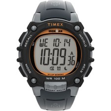 Timex TW5M64500, Orologio Uomo 10 Giri Ironman Indiglo, Sveglia, Cronografo, NUOVO