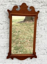 Specchio da parete vintage stile Chippendale con cornice in legno