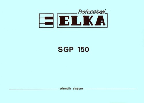 Elka sgp 150 service - service, manual