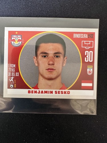 Adesivo benjamin sesko rookie - adesivo,