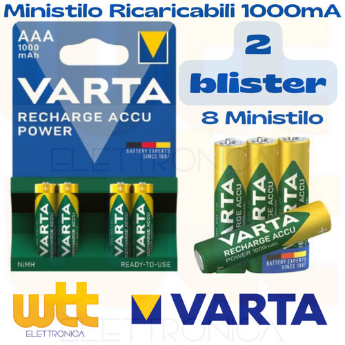 Batterie ricaricabili aaa - ricaricabili,