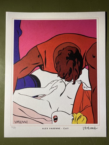 Sérigraphie coït numérotée - sérigraphie,