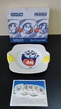 Piatto"piatti matti"gadget Giglio con scatola, originale anni 80