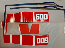 ADESIVO YAMAHA XT 600Z TENERE'  1VJ PER SERBATOIO BIANCO ROSSO ORIGINALI NUOVI