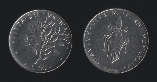 Vaticano lire 1974 - 50,