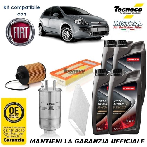 Kit tagliando fiat punto evo - kit,