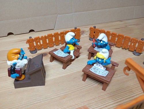 Schleich puffi scuola set - set,