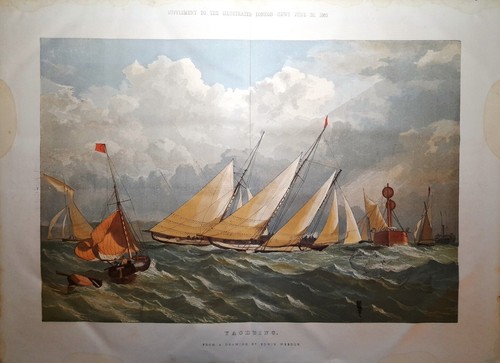 Stampa antica barche vela - stampa, a