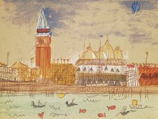 LUCA GIOVAGNOLI:  Venezia Rara Litografia, Firmata, Numerata; Perfetta. STUPENDA