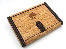 Porta Orologi Artigianale 4 Posti Sughero Chiusura con Fibbia Made Italy Nuovo